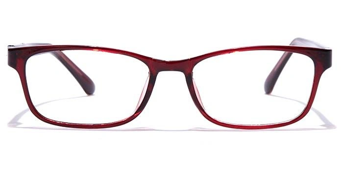 GRAVIATE by Coolwinks E33A7435 Glossy Wine Full Frame Rectangle Eyeglasses for Men and Women-