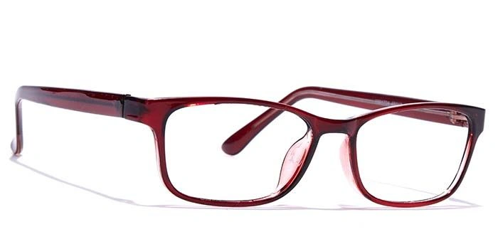 GRAVIATE by Coolwinks E33A7435 Glossy Wine Full Frame Rectangle Eyeglasses for Men and Women-WINE-2