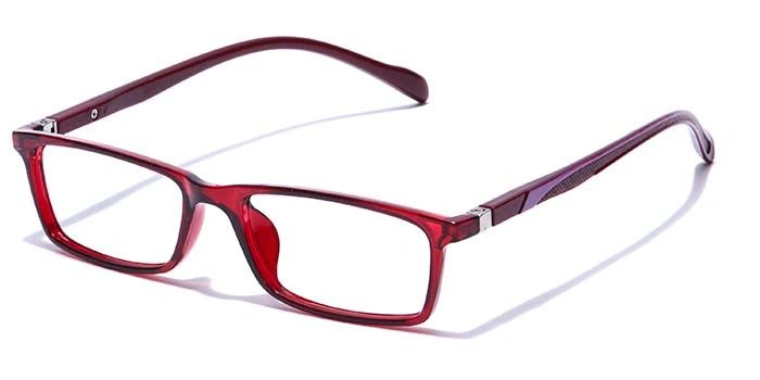 GRAVIATE by Coolwinks E33A7671 Glossy Wine Full Frame Rectangle Eyeglasses for Men and Women-WINE-1