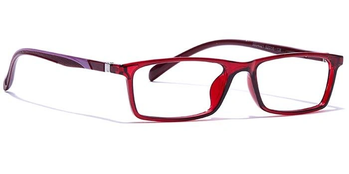 GRAVIATE by Coolwinks E33A7671 Glossy Wine Full Frame Rectangle Eyeglasses for Men and Women-WINE-2