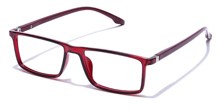 GRAVIATE by Coolwinks E33A7697 Glossy Wine Full Frame Rectangle Eyeglasses for Men and Women-WINE-1