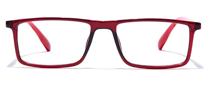 GRAVIATE by Coolwinks E33A7705 Glossy Wine Full Frame Rectangle Eyeglasses for Men and Women-