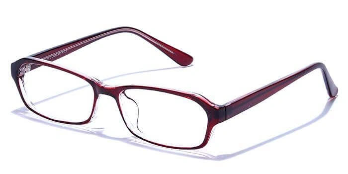 GRAVIATE by Coolwinks E33B6643 Glossy Wine Full Frame Rectangle Eyeglasses for Women-WINE-1