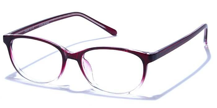 GRAVIATE by Coolwinks E33B6647 Glossy Wine Full Frame Rectangle Eyeglasses for Men and Women-WINE-1