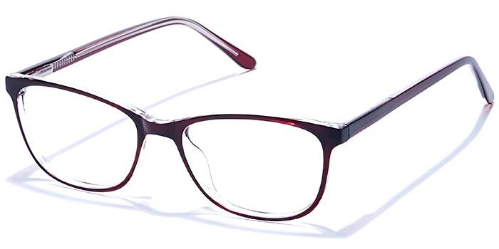 GRAVIATE by Coolwinks E33B6682 Glossy Wine Full Frame Rectangle Eyeglasses for Men and Women-WINE-1