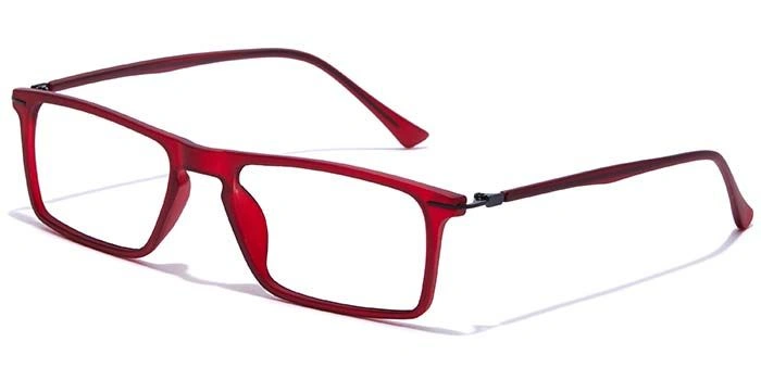 GRAVIATE by Coolwinks E33B7404 Matte Wine Full Frame Rectangle Eyeglasses for Men and Women-WINE-1