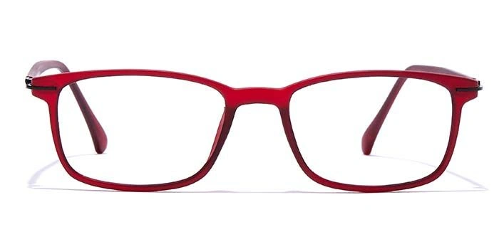 GRAVIATE by Coolwinks E33B7407 Matte Wine Full Frame Rectangle Eyeglasses for Men and Women-