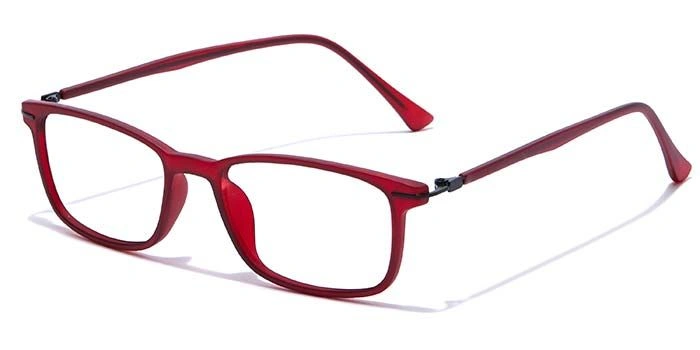 GRAVIATE by Coolwinks E33B7407 Matte Wine Full Frame Rectangle Eyeglasses for Men and Women-WINE-1