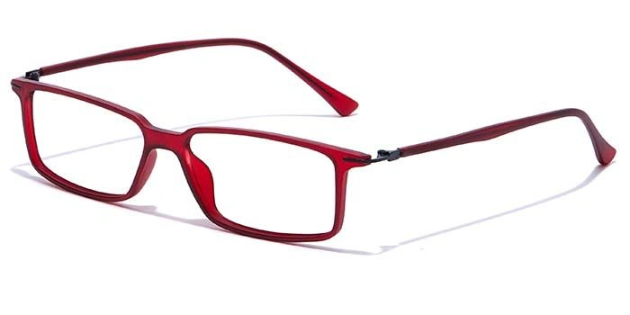 GRAVIATE by Coolwinks E33B7410 Matte Wine Full Frame Rectangle Eyeglasses for Men and Women-WINE-1