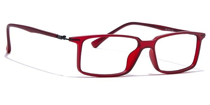 GRAVIATE by Coolwinks E33B7410 Matte Wine Full Frame Rectangle Eyeglasses for Men and Women-WINE-2