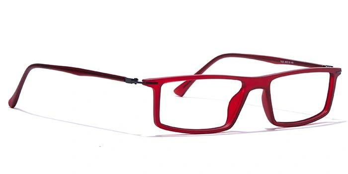 GRAVIATE by Coolwinks E33B7413 Matte Wine Full Frame Rectangle Eyeglasses for Men and Women-WINE-2