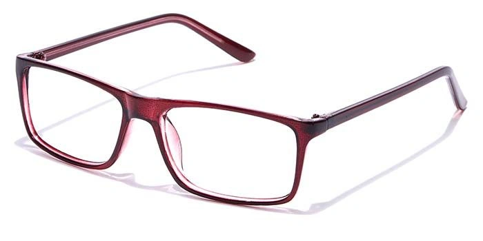 GRAVIATE by Coolwinks E33B7418 Glossy Wine Full Frame Rectangle Eyeglasses for Men and Women-WINE-1