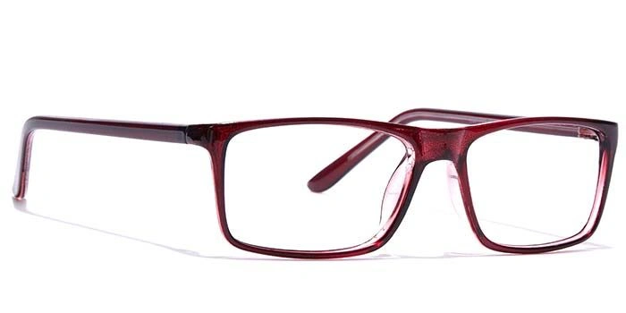 GRAVIATE by Coolwinks E33B7418 Glossy Wine Full Frame Rectangle Eyeglasses for Men and Women-WINE-2