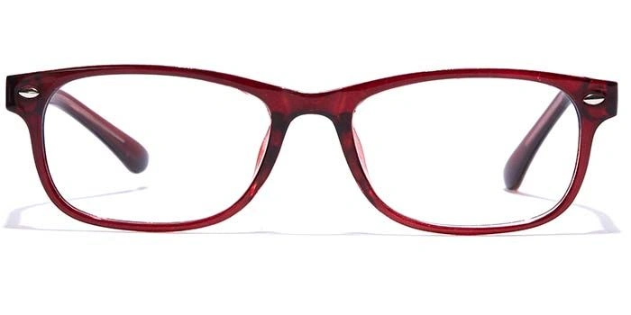 GRAVIATE by Coolwinks E33B7424 Glossy Wine Full Frame Rectangle Eyeglasses for Men and Women-