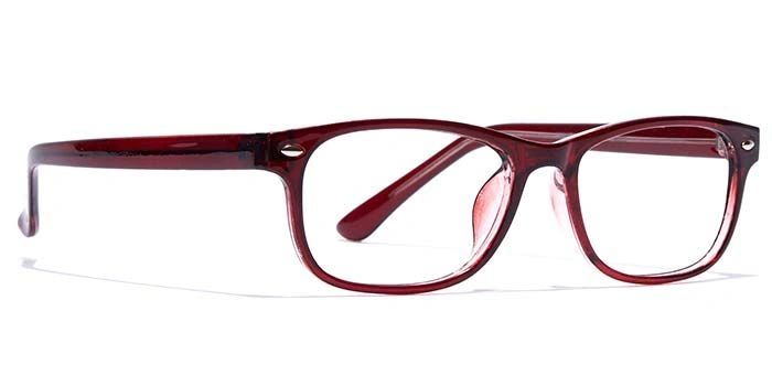 GRAVIATE by Coolwinks E33B7424 Glossy Wine Full Frame Rectangle Eyeglasses for Men and Women-WINE-2