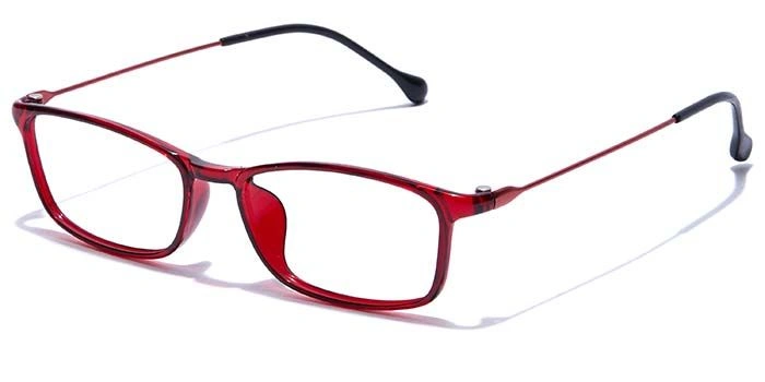 GRAVIATE by Coolwinks E33B7444 Glossy Wine Full Frame Rectangle Eyeglasses for Men and Women-WINE-1