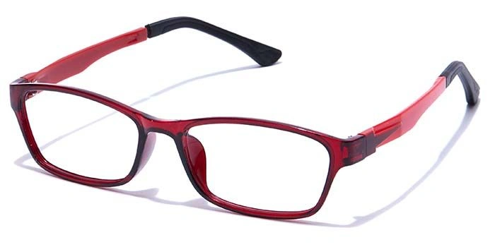 GRAVIATE by Coolwinks E33B7642 Glossy Wine Full Frame Rectangle Eyeglasses for Men and Women-WINE-1