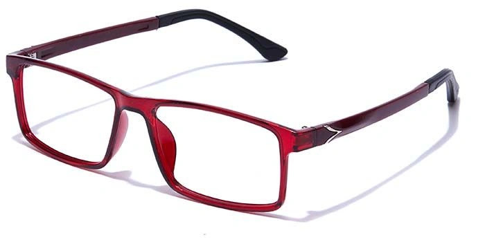 GRAVIATE by Coolwinks E33B7649 Glossy Wine Full Frame Rectangle Eyeglasses for Men and Women-WINE-1