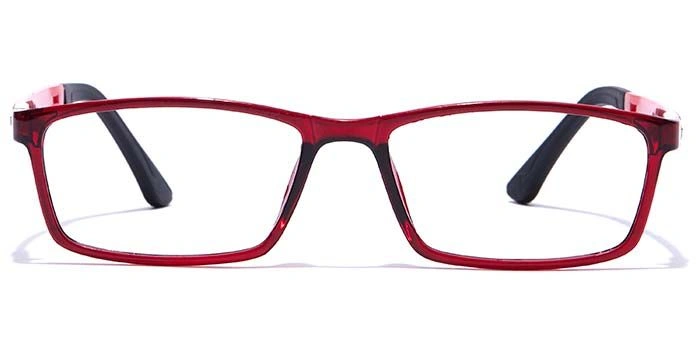 GRAVIATE by Coolwinks E33B7666 Glossy Wine Full Frame Rectangle Eyeglasses for Men and Women-