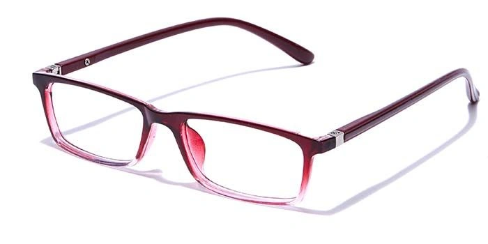 GRAVIATE by Coolwinks E33B7672 Glossy Wine Full Frame Rectangle Eyeglasses for Men and Women-WINE-1