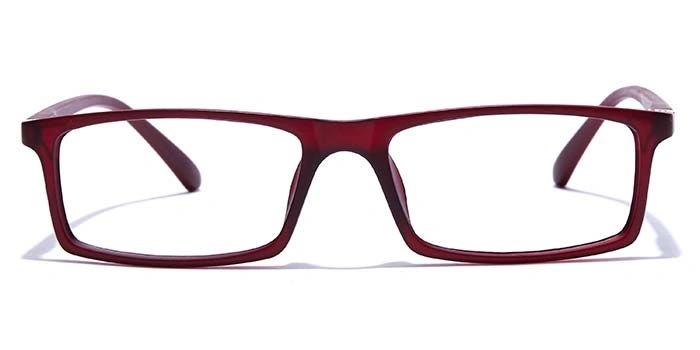 GRAVIATE by Coolwinks E33B7682 Matte Wine Full Frame Rectangle Eyeglasses for Men and Women-