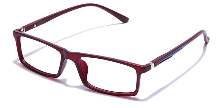 GRAVIATE by Coolwinks E33B7682 Matte Wine Full Frame Rectangle Eyeglasses for Men and Women-WINE-1