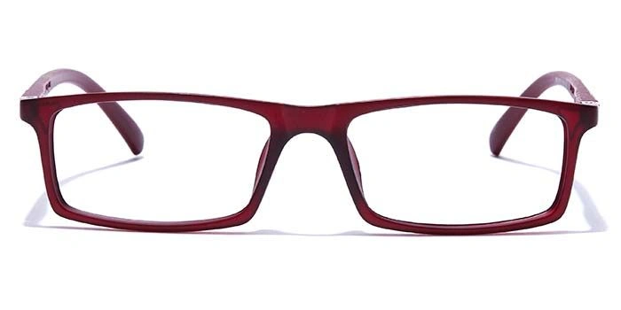 GRAVIATE by Coolwinks E33B7685 Matte Wine Full Frame Rectangle Eyeglasses for Men and Women-