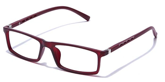 GRAVIATE by Coolwinks E33B7685 Matte Wine Full Frame Rectangle Eyeglasses for Men and Women-WINE-1