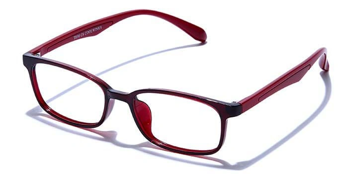 GRAVIATE by Coolwinks E33C6595 Glossy Wine Full Frame Rectangle Eyeglasses for Men and Women-WINE-1