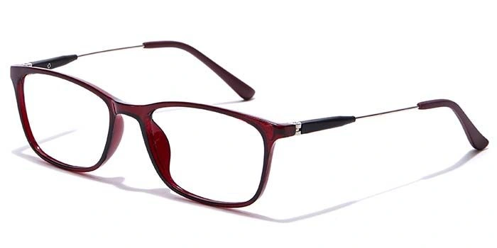 GRAVIATE by Coolwinks E33C7094 Glossy Wine Full Frame Rectangle Eyeglasses for Men and Women-WINE-1