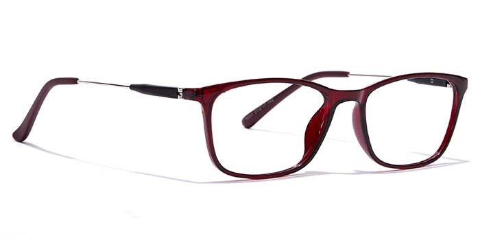 GRAVIATE by Coolwinks E33C7094 Glossy Wine Full Frame Rectangle Eyeglasses for Men and Women-WINE-2