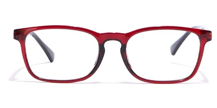 GRAVIATE by Coolwinks E33C7129 Glossy Wine Full Frame Rectangle Eyeglasses for Men and Women-