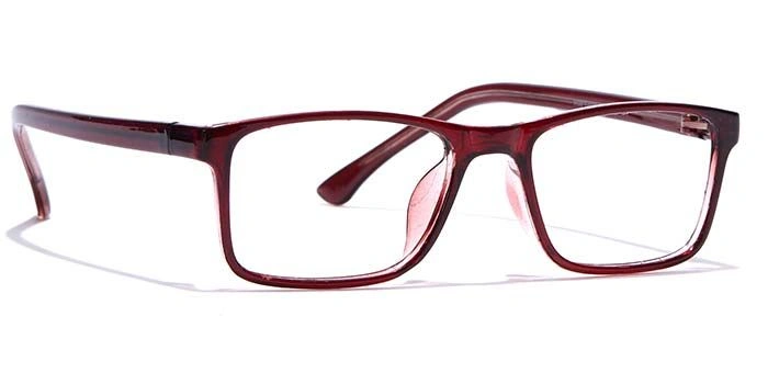 GRAVIATE by Coolwinks E33C7422 Glossy Wine Full Frame Rectangle Eyeglasses for Men and Women-WINE-2