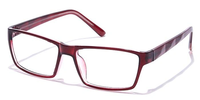 GRAVIATE by Coolwinks E33C7428 Glossy Wine Full Frame Rectangle Eyeglasses for Men and Women-WINE-1