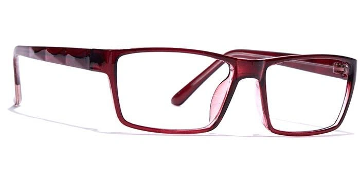 GRAVIATE by Coolwinks E33C7428 Glossy Wine Full Frame Rectangle Eyeglasses for Men and Women-WINE-2