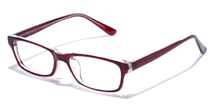 GRAVIATE by Coolwinks E33C7500 Glossy Wine Full Frame Rectangle Eyeglasses for Men and Women-WINE-1