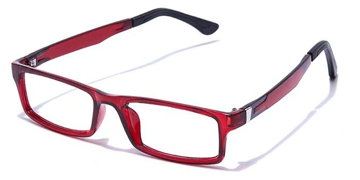 GRAVIATE by Coolwinks E33C7633 Glossy Wine Full Frame Rectangle Eyeglasses for Men and Women-WINE-1