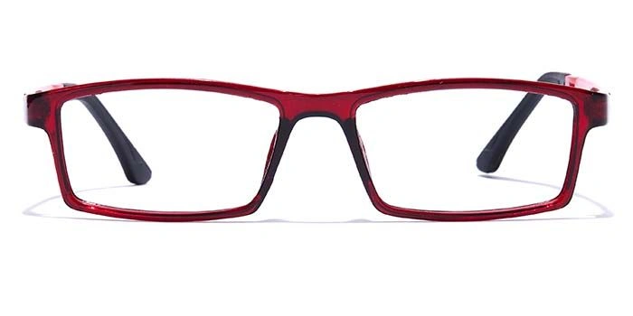 GRAVIATE by Coolwinks E33C7646 Glossy Wine Full Frame Rectangle Eyeglasses for Men and Women-