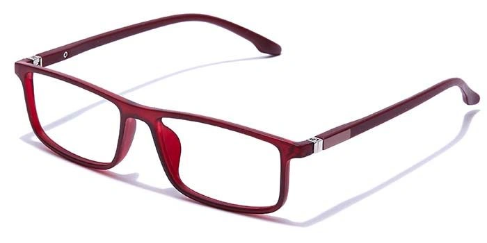 GRAVIATE by Coolwinks E33C7689 Matte Wine Full Frame Rectangle Eyeglasses for Men and Women-WINE-1