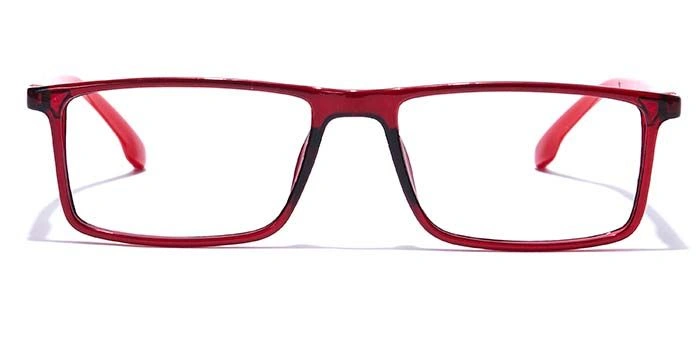 GRAVIATE by Coolwinks E33C7701 Glossy Wine Full Frame Rectangle Eyeglasses for Men and Women-