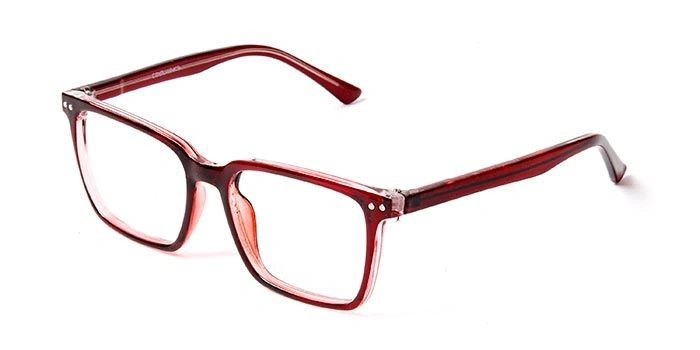 GRAVIATE by Coolwinks E33A5702 Glossy Wine Full Frame Retro Square Eyeglasses for Men and Women-WINE-1