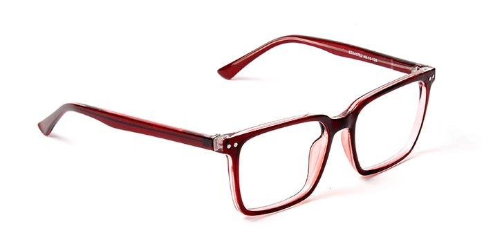 GRAVIATE by Coolwinks E33A5702 Glossy Wine Full Frame Retro Square Eyeglasses for Men and Women-WINE-2