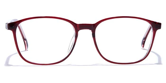 GRAVIATE by Coolwinks E33A7492 Glossy Wine Full Frame Retro Square Eyeglasses for Men and Women-