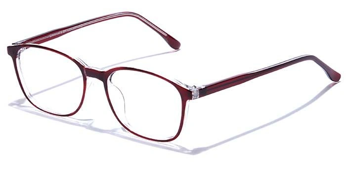 GRAVIATE by Coolwinks E33A7492 Glossy Wine Full Frame Retro Square Eyeglasses for Men and Women-WINE-1