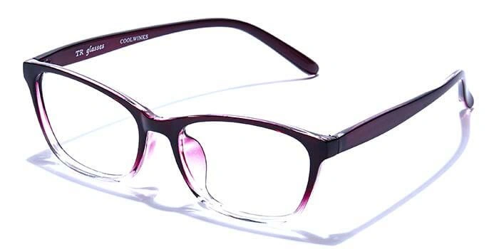 GRAVIATE by Coolwinks E33B6580 Glossy Wine Full Frame Retro Square Eyeglasses for Men and Women-WINE-1