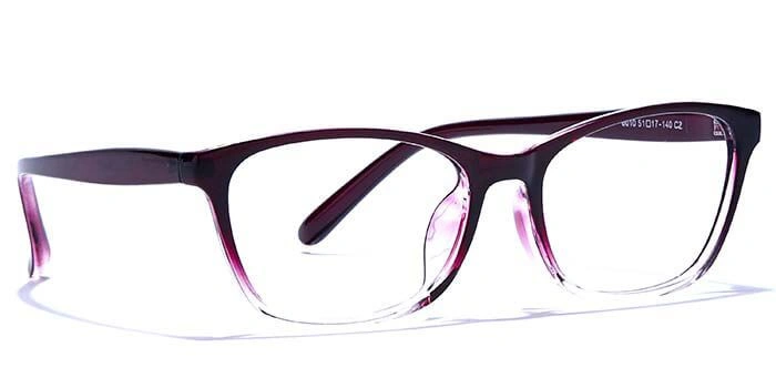 GRAVIATE by Coolwinks E33B6580 Glossy Wine Full Frame Retro Square Eyeglasses for Men and Women-WINE-2