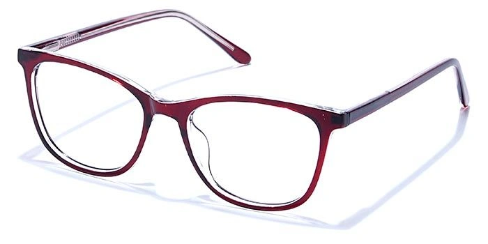 GRAVIATE by Coolwinks E33B6672 Glossy Wine Full Frame Retro Square Eyeglasses for Men and Women-WINE-1