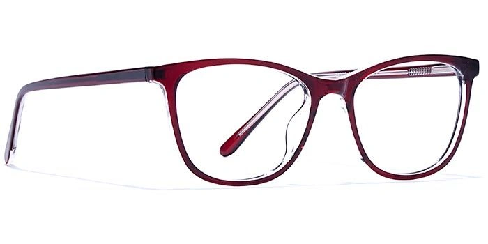 GRAVIATE by Coolwinks E33B6672 Glossy Wine Full Frame Retro Square Eyeglasses for Men and Women-WINE-2