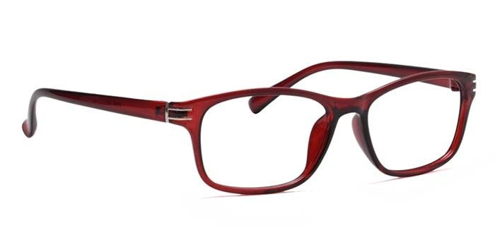 GRAVIATE by Coolwinks E33B6905 Glossy Wine Full Frame Retro Square Eyeglasses for Men and Women-WINE-2