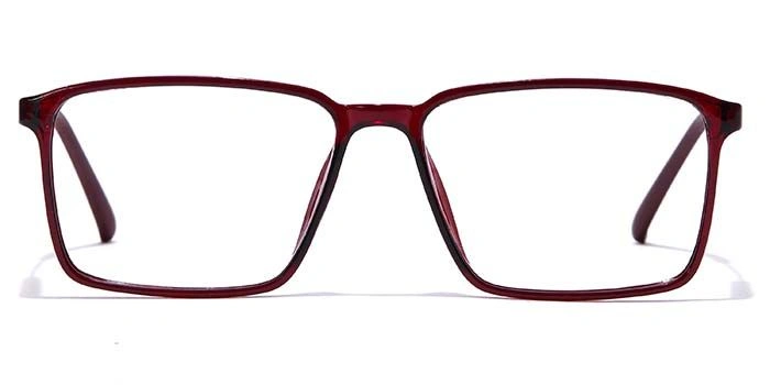 GRAVIATE by Coolwinks E33B7151 Glossy Wine Full Frame Retro Square Eyeglasses for Men and Women-